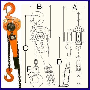 臺(tái)灣帕薩克VL型手搖吊車(chē)